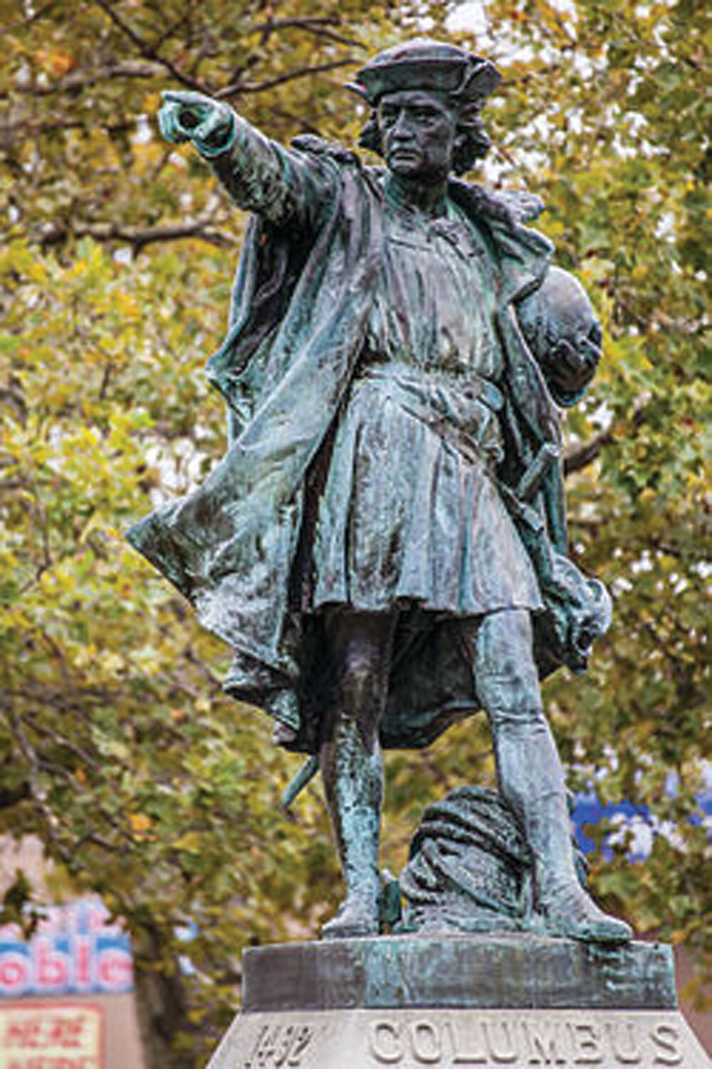 THE STATUE: The 130-year-old statue of Christopher Columbus stood in Providence since 1893, but was removed in 2020. It will be re-erected in Johnston on Columbus Day.
